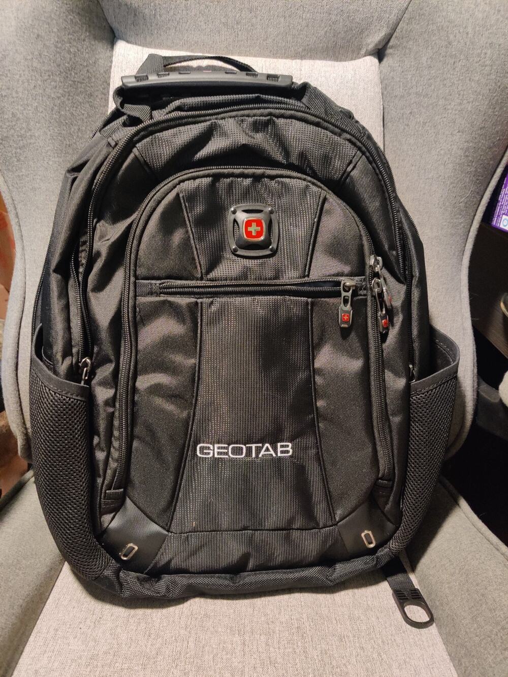 SwissGear Wenger Geotab Laptop Black Backpack